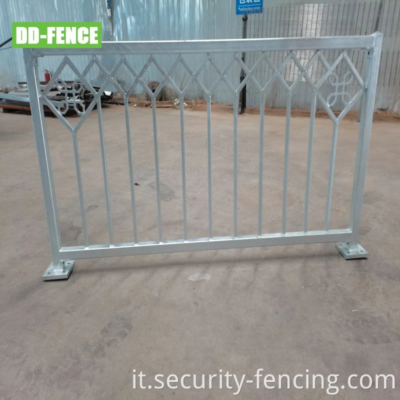 Recinzione pedonale in acciaio zincato in vendita Qatar pedonale guardrail